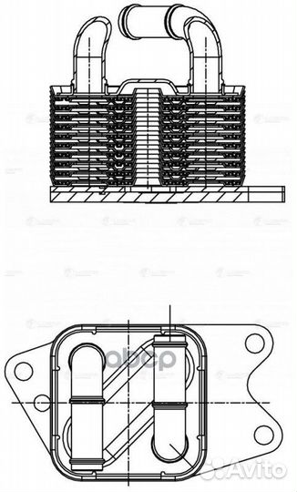 Радиатор масл. для а/м VW Polo (09) /Skoda Ra L