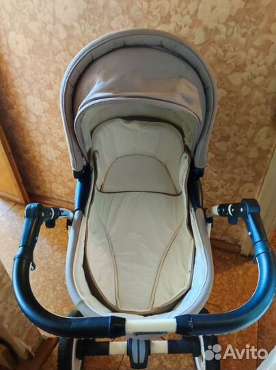 Коляска Adamex Champion Alu 2 в 1 цвет капучино