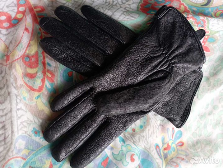 Перчатки женские, кожа, 8 размер