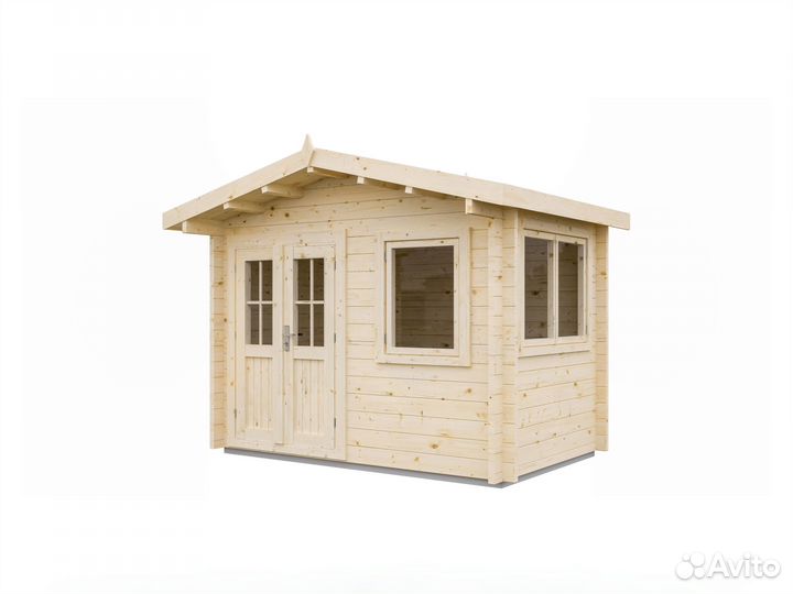 Дачный дом из бруса 4 м² 3х2 м