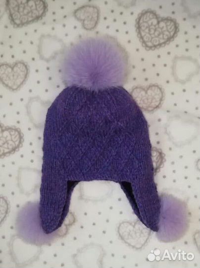 Новая зимняя шапка ушанка натуральный песец