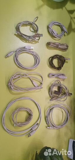 Лот проводов кабелей разных