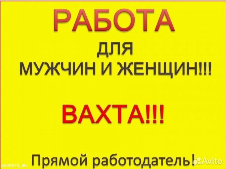 Упаковщик Грузчик муж/жен на птицефабрику