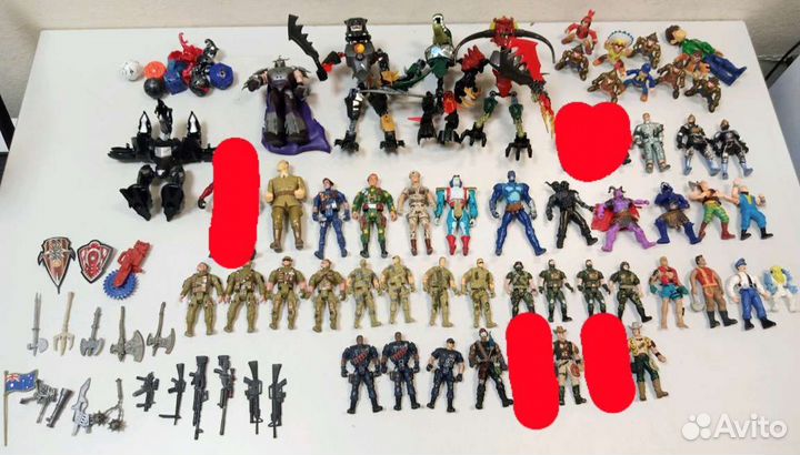 Игрушки СССР солдатики 73 шт