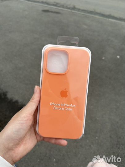 Чехол Apple iPhone 14 pro max оранжевый