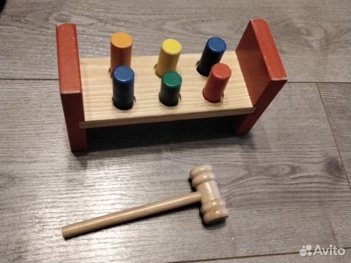 Игрушки развивающие деревянные пакетом