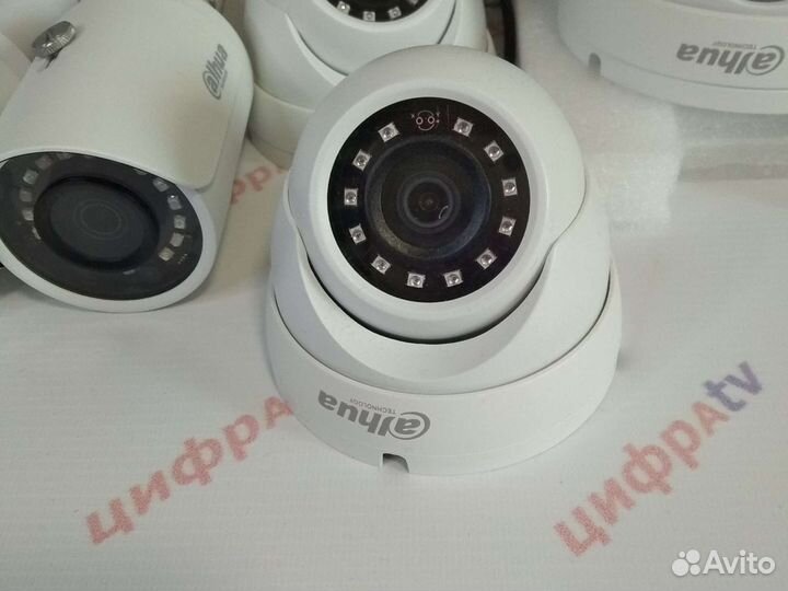 Видеонаблюдение 9 камер IP с микрофоном