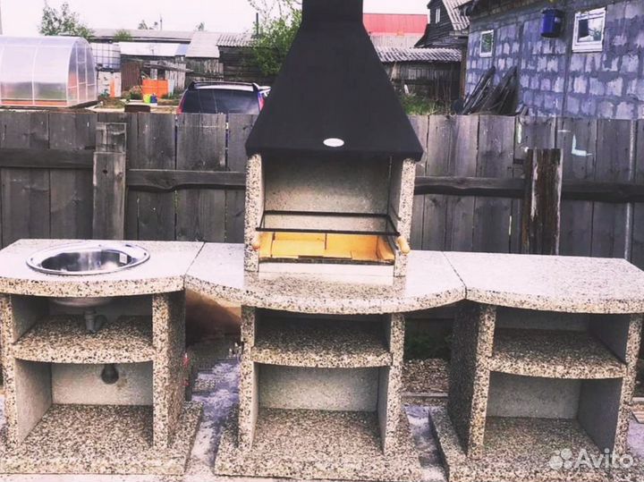 Модульная печь барбекю