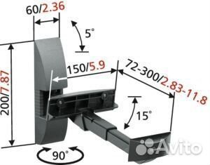 Кронштейн для колонок vogels vlb 200