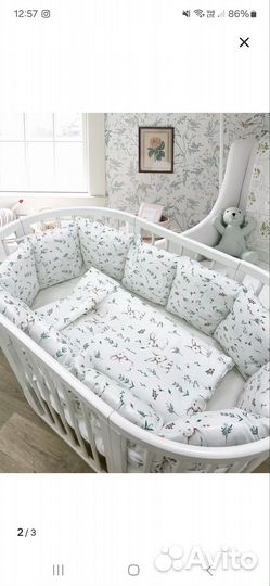 Бортики в детскую кроватку