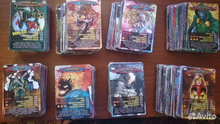 Карточки Человек паук герои и злодеи