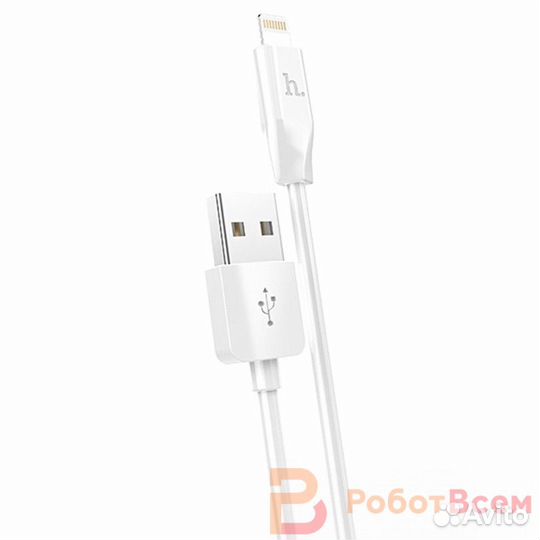 Кабель Hoco X1 USB - Lightning, 2.4A, 3м. - белый