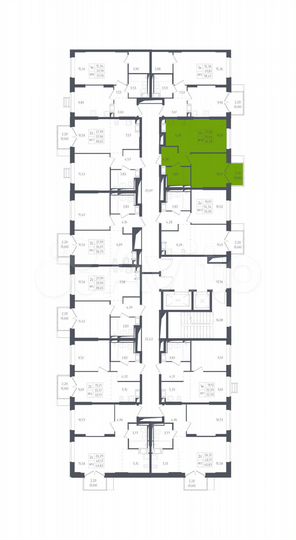 2-к. квартира, 36,3 м², 12/17 эт.
