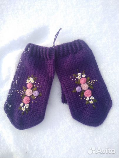 Варежки крючком