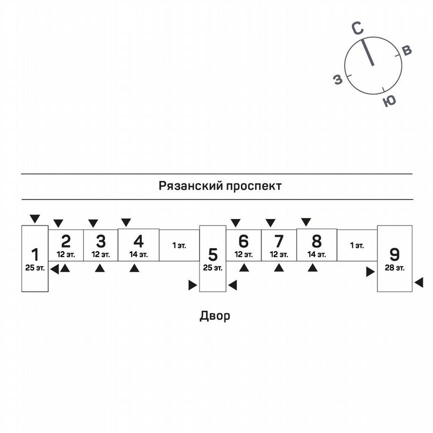 2-к. квартира, 62,4 м², 2/28 эт.