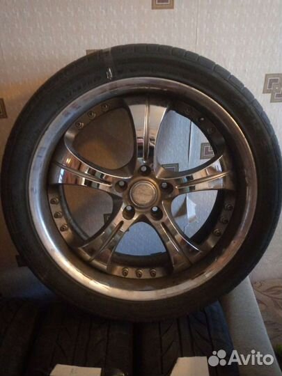 Японские кованные диски work r 19 с резиной