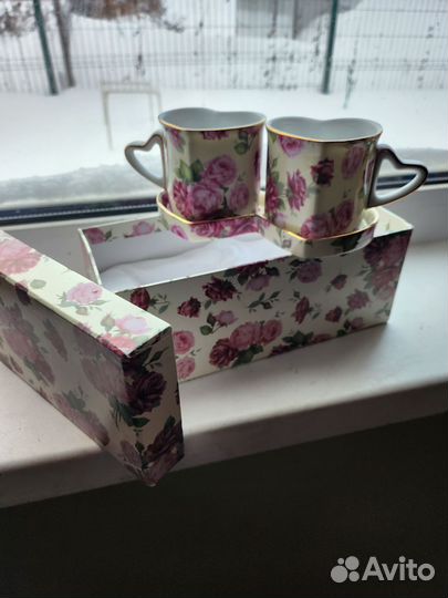 Кофейные чашки пара фарфор