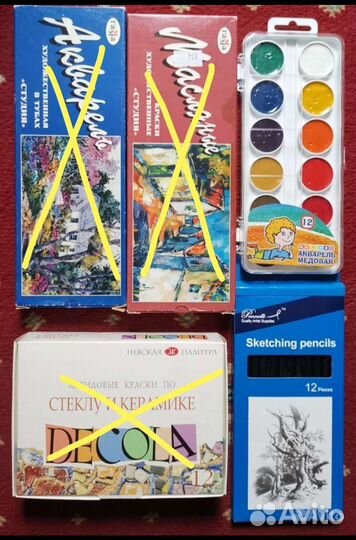 Рисование Карандаши,маслянные краски, акварель