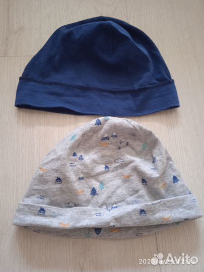 Шапки детские тонкие 6-18мес