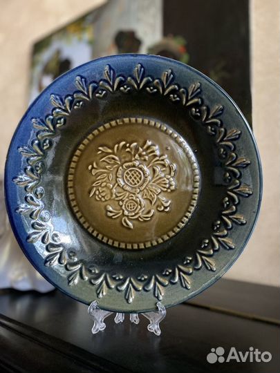 Тарелка декоративная Керамика. Майолика СССР