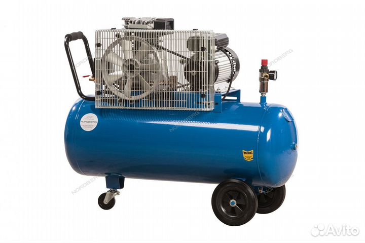 Компрессор поршневой с ременным приводом