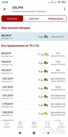 Наконечник Пежо,Ситроен