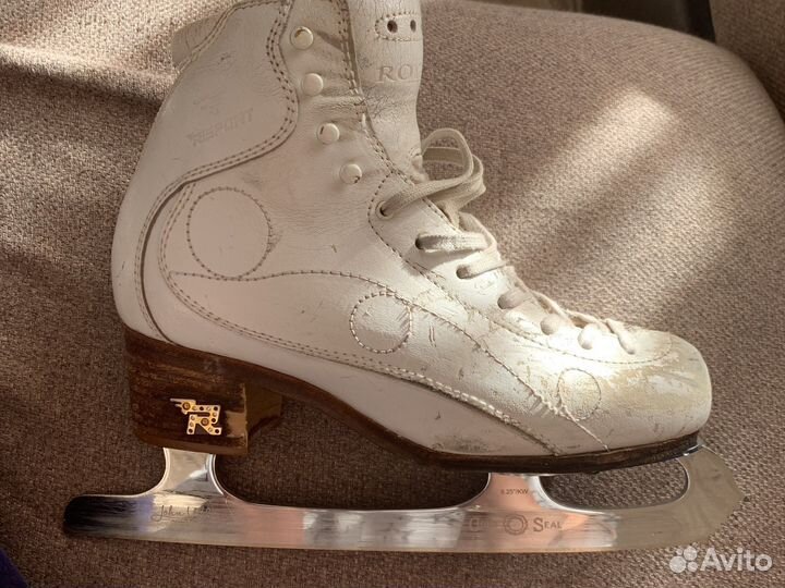 Коньки Risport Royal 245+лезвия Gold Seal 9 1/4