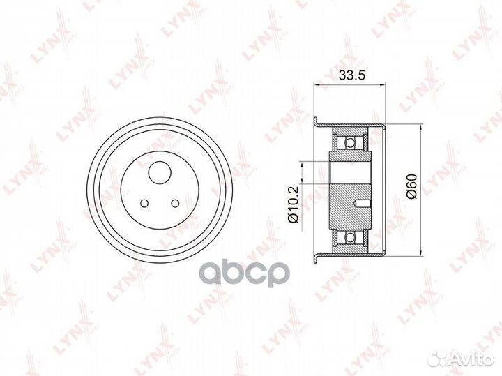Ролик натяжной PB1036 lynxauto