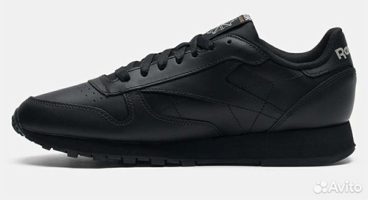 Кроссовки Reebok classic Leather чёрные