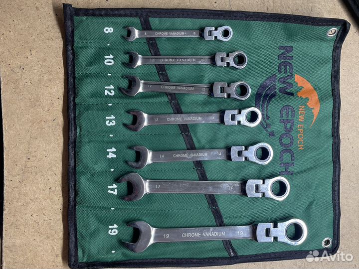 Набор инструмент Ключи с трещеткой