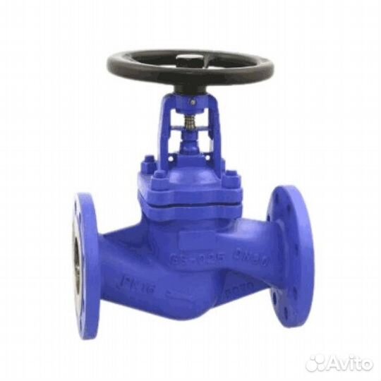 Клапан запорн ст Ду25 Ру40 фл сильф Benarmo