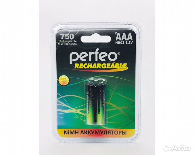 Аккумулятор perfeo AAA 750 mAh BP-2