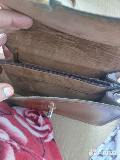 Сумка кожа винтаж