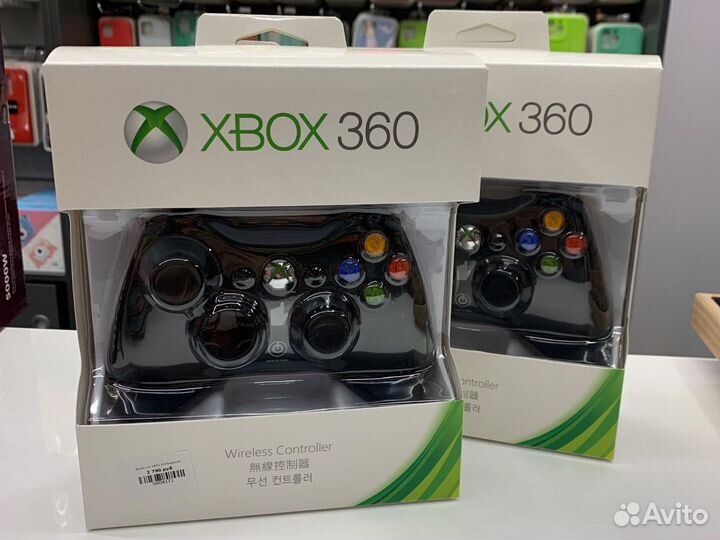 Джойстик xbox 360 беспроводной черный xb