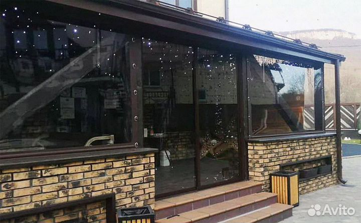 Мягкие окна для беседки