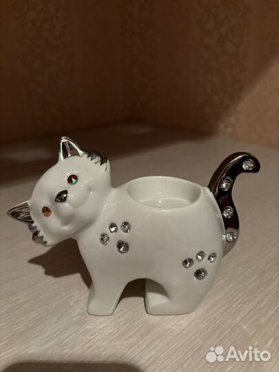 Сувенир кот подсвечник