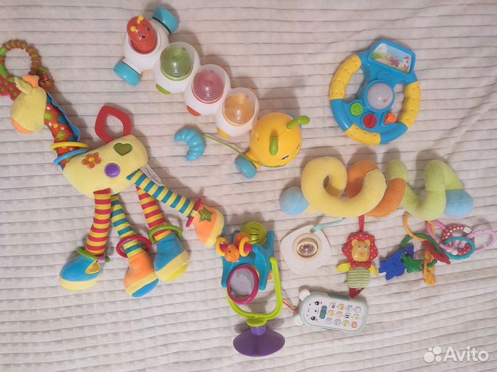 Детские игрушки, погремушки, прорезыватели