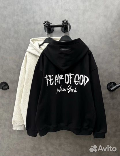 Худи fear of god с флисом