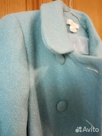 Пальто женское демисезонное размер 44 шерсть 5%