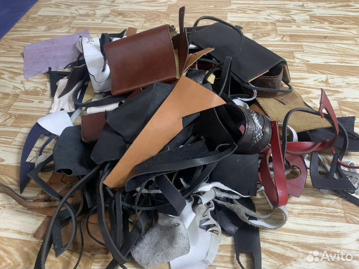 Обрезки кожи натуральной