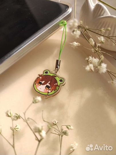 Брелок на телефон Чжун Ли Геншин Импакт