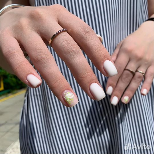 Аппаратный маникюр наращивание гель-лак