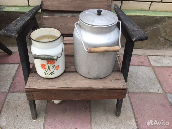 Кастрюля алюминия бидон молочный