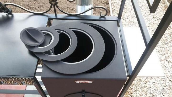 Мангал Делюкс Плюс с большой печкой Бухара-К