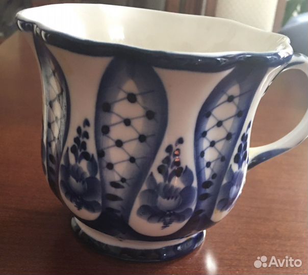Набор посуды гжель, кружка пивная чашка,отл. по