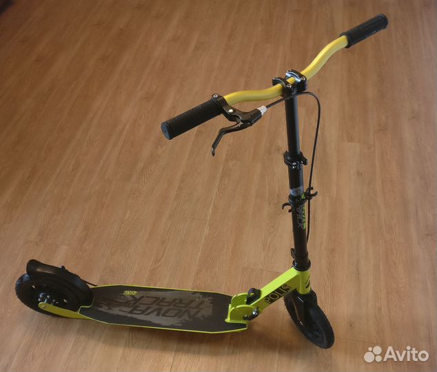 Самокат Novatrack Polis 200 Disc, зелёный