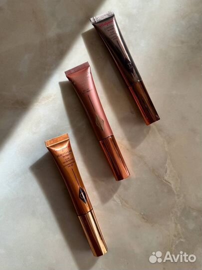 Charlotte Tilbury хайлайтер + румяна + контуринг