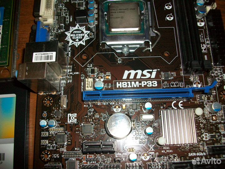 Msi h81m p33 + G3260