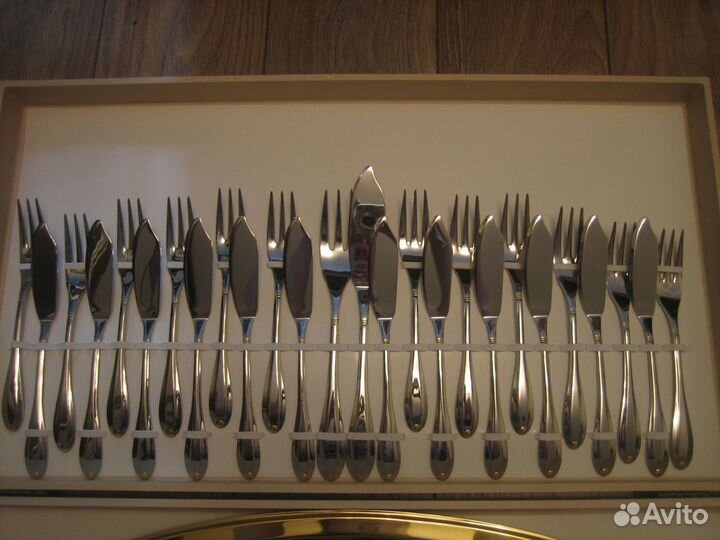 Набор столовых приборов для рыбы,эксклюзив,Италия