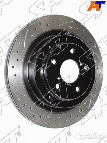 Комплект дисков тормозных задних перфорированных SUBARU FORESTER SG/SH 03-/IMPREZA GD/GG WRX 02-/LEG